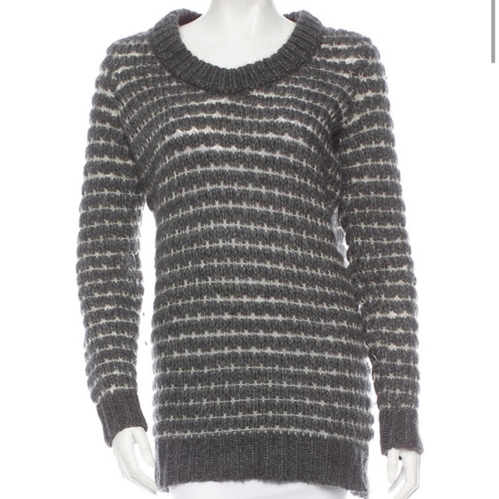 Gray and white striped Rag & Bone sweater, size XS